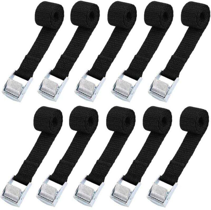 10 pezzi 2×39cm Set di elementi di fissaggio per cinghie di fissaggio per moto/auto/biciclette Cinghie di fissaggio per ...
