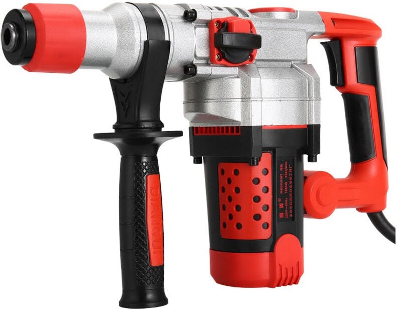 Ersandy - Abbruchhammer-Schlagbohrmaschine, 1200-W-Bohrhammer, elektrischer Schlagbohrhammer mit Koffer für Locher