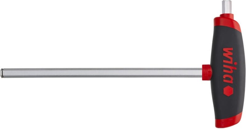 Wiha - Stiftschlüssel mit Quergriff ComfortGrip Sechskant MagicRing® mit Seitenabtrieb, mattverchromt 4,0 mm (45441)