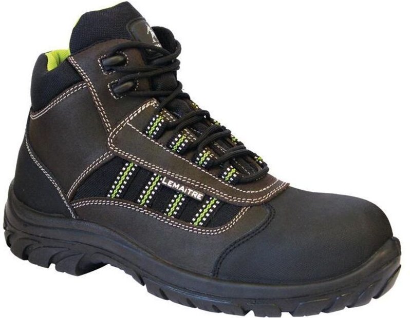 Sicherheitsstiefel Danube Größe 42 W. L schwarz/braun S3 SRC EN ISO 20345 Leder/Textileinsätze