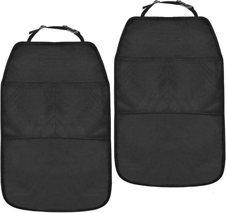 Kindersitzschutz fürs Auto, 2-teiliger Rücksitzschutz fürs Auto, Rückenlehnen-Sitzschutzbezug für die vorderen Autositze...