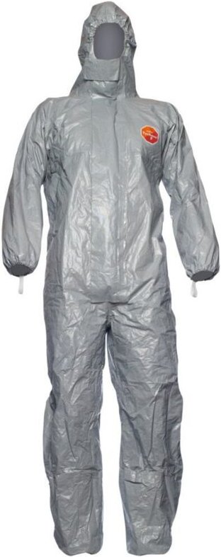 Thumbnail - Schutzoverall Typ 3/4/5/6 Tychem 6000 f, grau, Unisex-Größe: m - Dupont