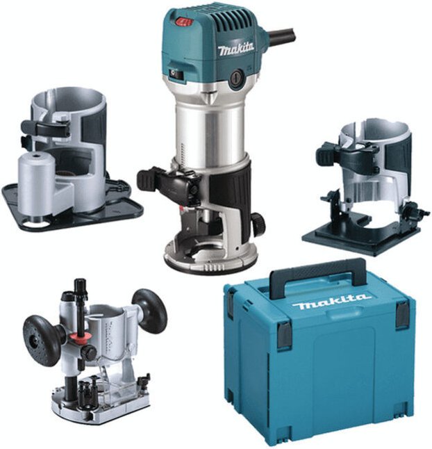 Oberfräse MAKITA Multi-Funktions-Set 710 W - RT0702CX3J
