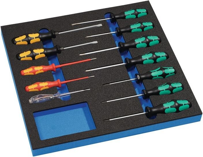 Werkzeugmodul 12-teilig 2/3-Modul Schlitz / ph / pzd / torx - Wera