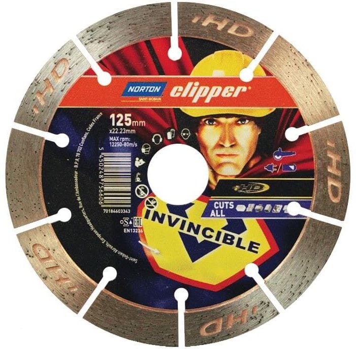 Saint Gobain - Clipper Diamant Sägeblatt mr. invincible Universal, Ausführung: 125 x 22,23 mm