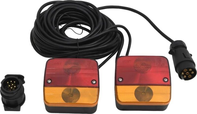 Anhängerleuchten 2 Stk. Rot 10,5x5x9,5 cm 12V Klassisch Vidaxl