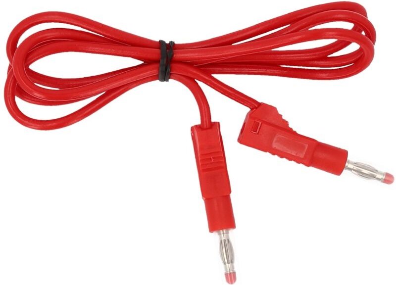 Kstools - Messleitungs-Verlängerung mit Doppel Stecker und zusätzlicher Buchse 1.100 mm (rot)