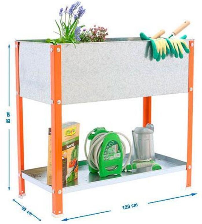 Simonrack Simongarden Urban Top Hochbeet orange galvanisiert 200L