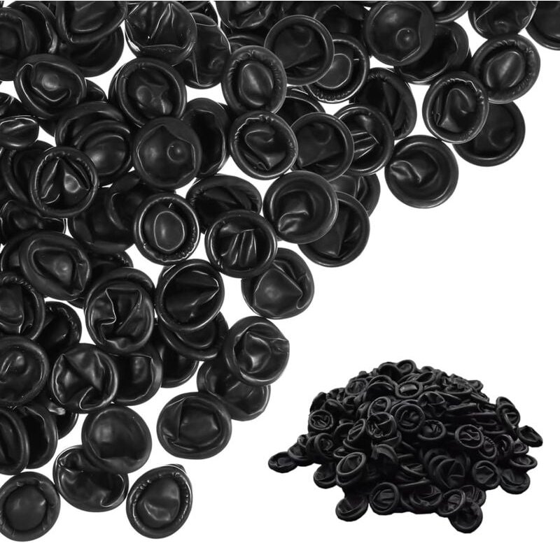 200 Stück Antistatische Latex Fingerlinge Schwarz Ideal für Kosmetik, Medizin & Mehr Finger Sleeves