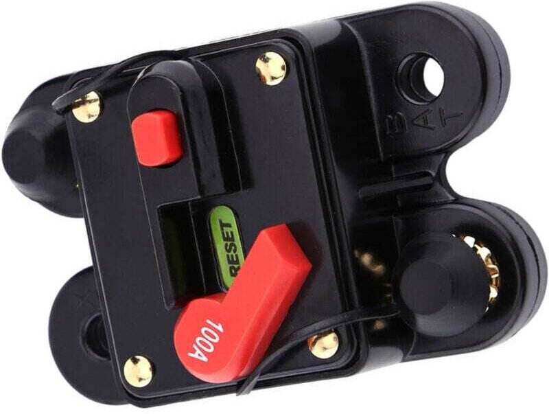 12-V-Kfz-Sicherungshalter mit Rückstellfunktion, rückstellbarer Leitungsschutzschalter mit Umschalter, rückstellbarer Si...