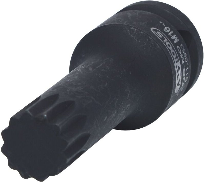 1/2' Kraft-Bit-Stecknuss Vielzahn, lang, M16