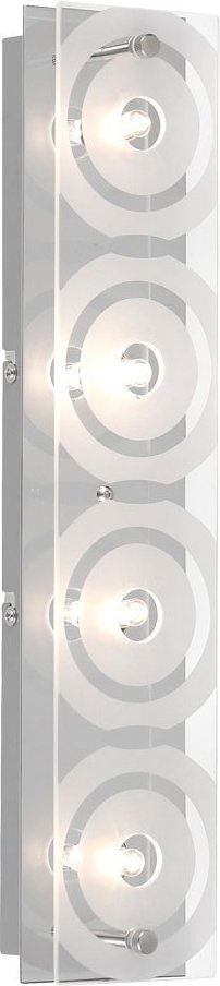 Thumbnail - Leuchten Direkt - Design Wand Beleuchtung Glas satiniert 4-flammig Kreis 11206-17