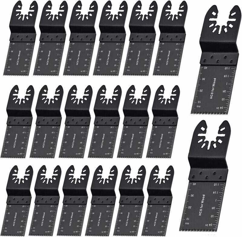 Universelles oszillierendes Sägeblatt für Metall und Holz, 20 Stück, 35 mm, Schnellwechsel-Multifunktionswerkzeug für De...