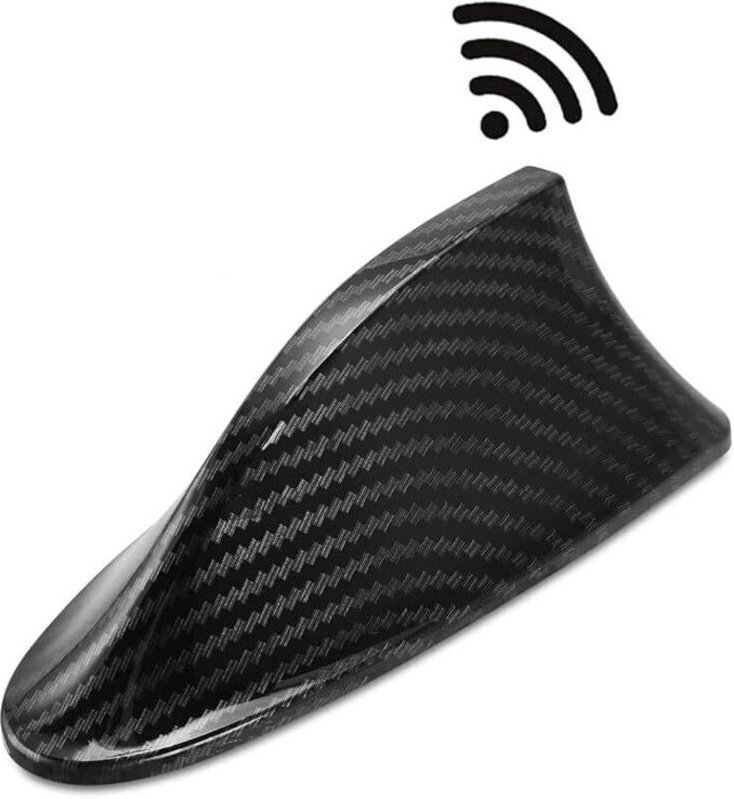 Universelle Carbonfaser-Dachantenne für Pkw, Haifischflossenantenne, FM/AM-Radio, dekoratives Signal, für Pkw, SUVs, Lkw...
