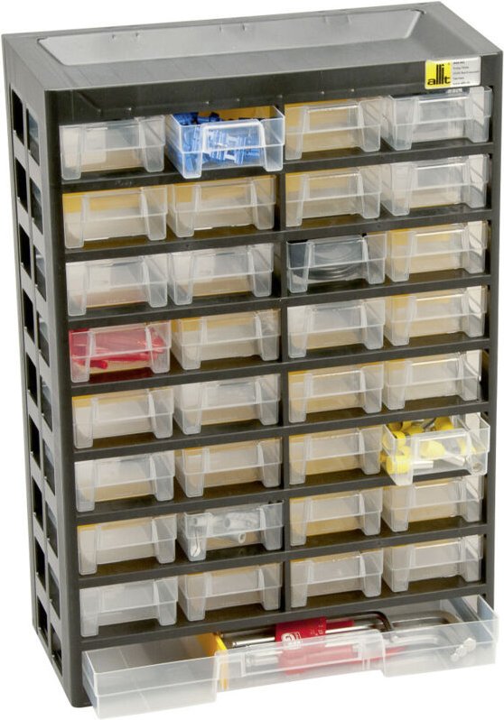 Allit Kleinteilemagazin VarioPlus Basic 54 30,5 x 13,5 x 43,5 cm Aufbewahrung