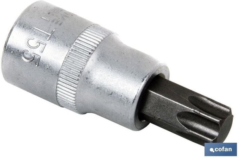 1/4 Steckschlüssel mit T-40-Spitze