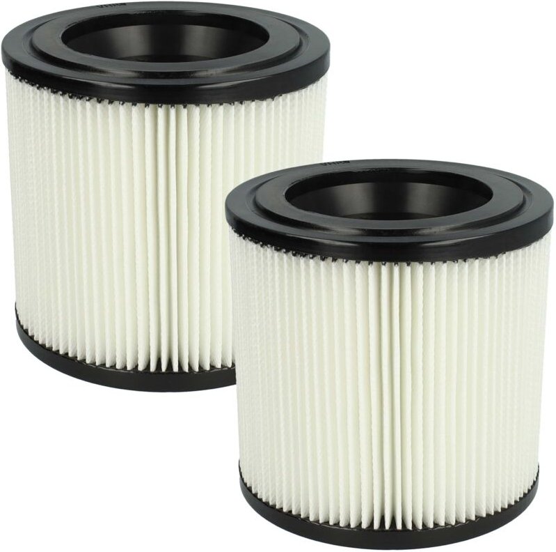 Filterset 2x Faltenfilter Ersatz für Kärcher 2.889-219.0 für Staubsauger - Filter, Patronenfilter, schwarz weiß - Vhbw