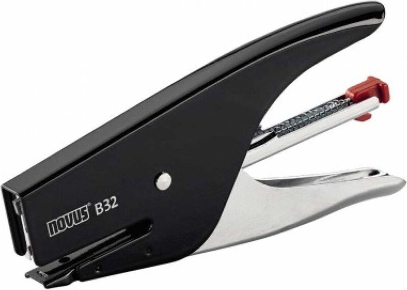 Heftzange B 32 No.10 fest 15 Bl. (80 g/m²) Metall schwarz/chrom