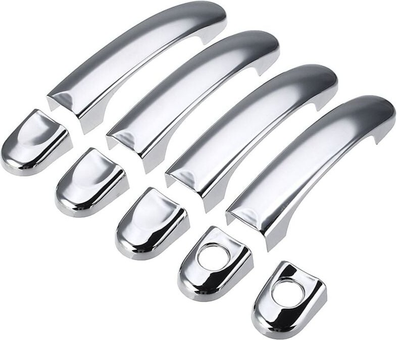 9 StüCk Set ABS Chrom TüR Abdeckungen Zierleiste für TRANSPORTER T5 T6 VAN 2003-2015