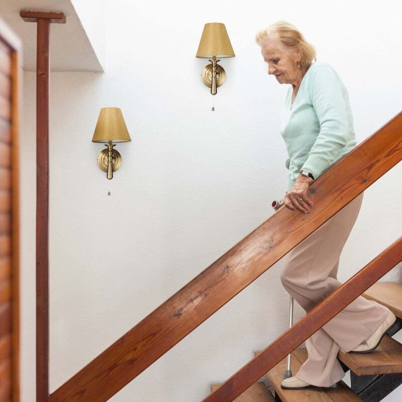 Wandleuchten 2er pack stoffschirme fur den innenbereich