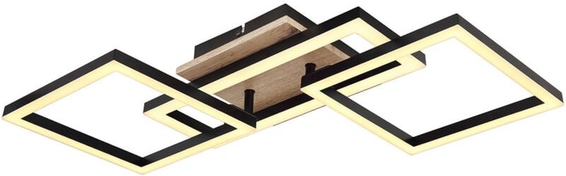 Deckenleuchte - Bossy - schwarz - metall - led - 67284-24 - Globo