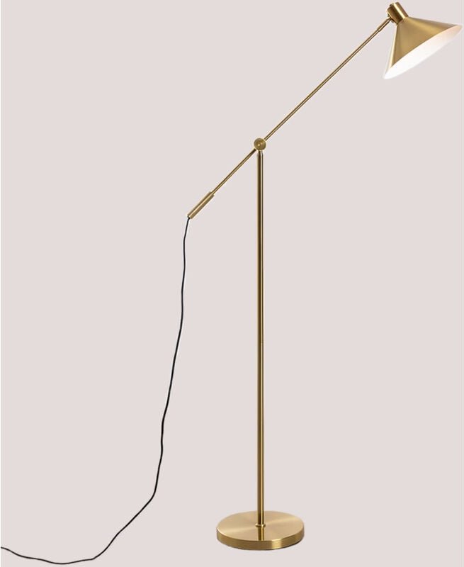 Stehlampe aus Metall Francis Vergoldet - Sklum