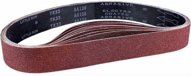 Bande abrasive de ponceuse Bande Abrasive, 50 x 686 mm, Bandes Abrasives Mixte (3x Körnung 80/120/150/240/400) für Ponce...