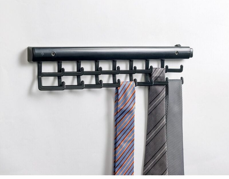 Krawattenhalter 16 haken kunststoff MM.375X3,5X80H