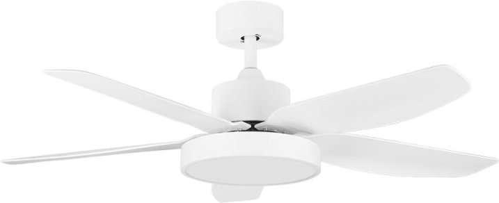 Deckenventilator mit LED-Beleuchtung Fernbedienung Leise 6 Geschwindigkeiten 5 Flügel mit 116 cm Winter-Sommer-Modus