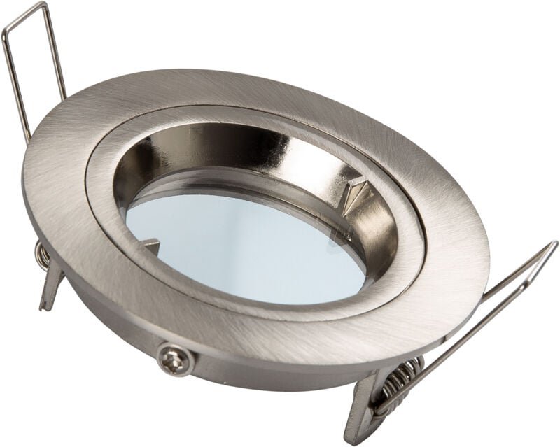 Efectoled - Downlight-Ring Rund Silber für LED-Glühbirne GU10 / GU5.3 ø 65 mm Silber