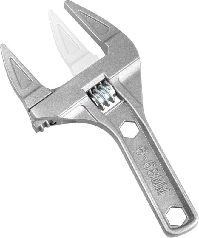 Verstellbarer Schraubenschlüssel, 6–68 mm, verstellbarer Schraubenschlüssel, kurzer Schaft, große Öffnungen, ultradünn u...