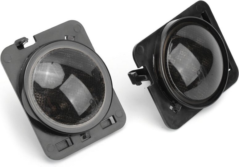 Aramox DC 12V LED Seitenpositionsleuchte/Frontkotflügelleuchte mit getönter Linse, kompatibel mit JK JKU 2007-2018.