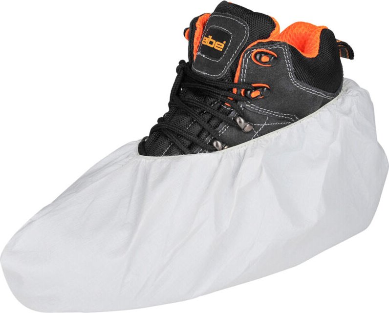 Pe Einweg-Überschuhe antistatisch mit Gummizug Farbe: weiss 17 cm - Asatex