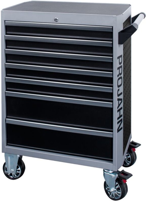 Thumbnail - Werkstattwagen galaxy mit 7 Schubfächern Schwarz/Silbergrau - Projahn