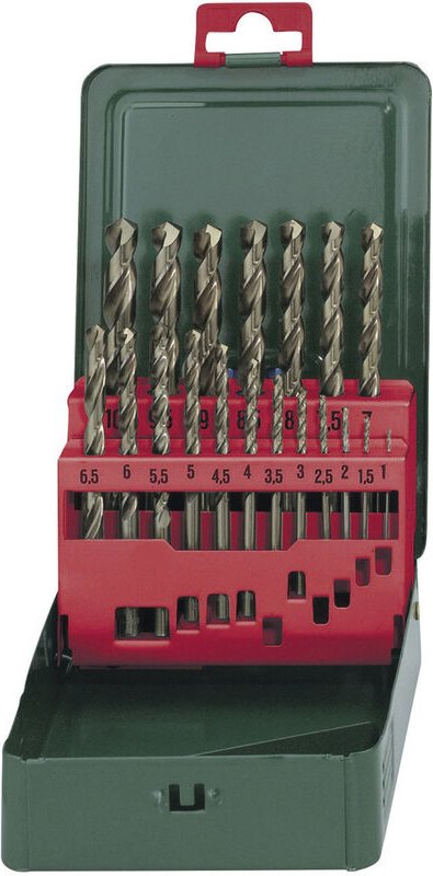 Metabo - 627157000 hss Metall-Spiralbohrer-Set 19teilig Cobalt din 338 Zylinderschaft 1 Set