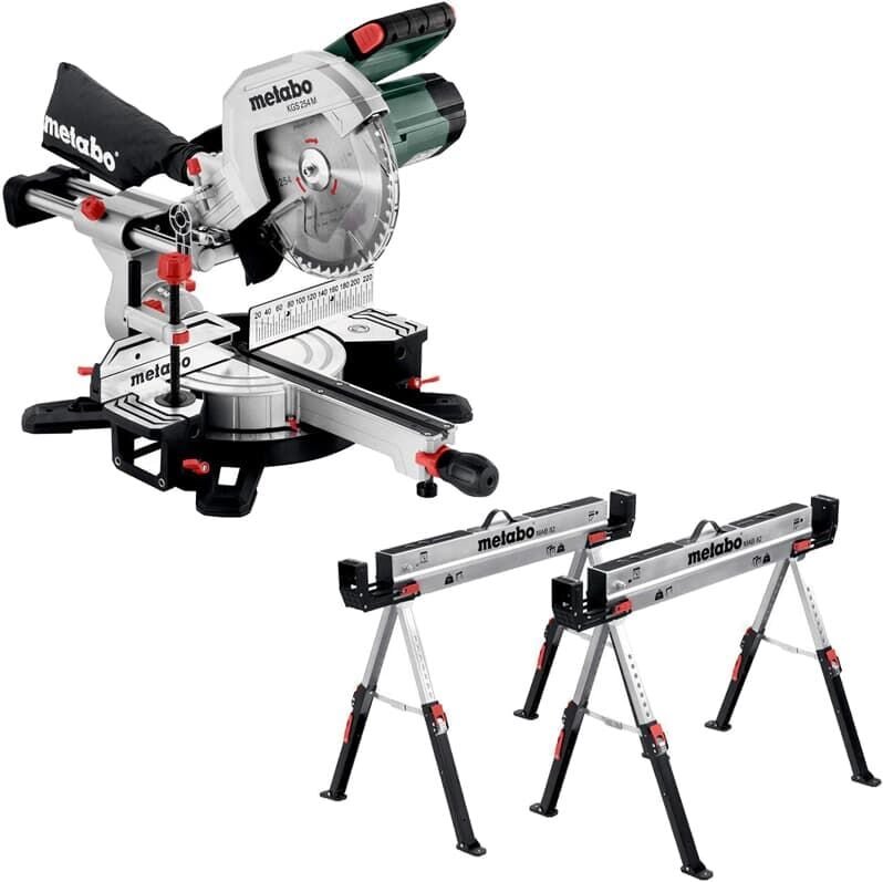 Thumbnail - Metabo - Kapp und Gehrungssäge kgs 254 m inkl Falt Arbeitsbock Sägebock set mab 82