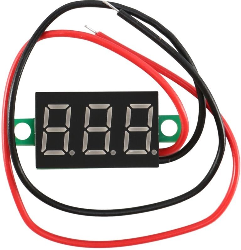 Mini Digital Voltmeter LED Spannungsanzeige Panelmeter 3.3-30V Gruen