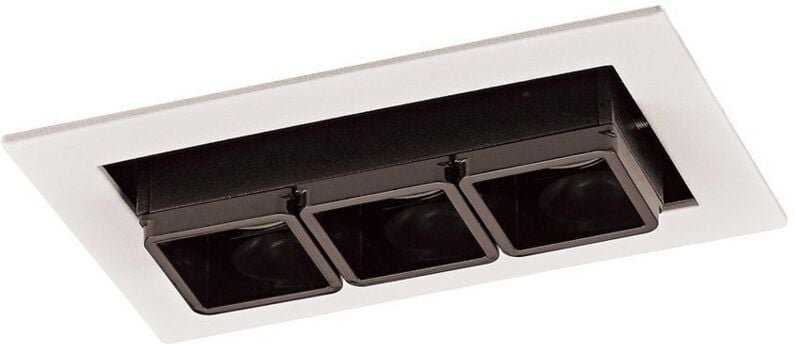 Italux Harper - Moderne technische LED-Einbaudecke Weiß, Schwarz, Warmweiß 3000K 350lm