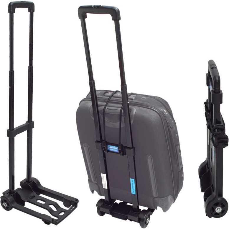 Baumarktplus - Mini Sackkarre klappbar Koffer - Trolley 25 kg Gepäckkarre Griff höhenverstellbar Transportkarre Getränke...