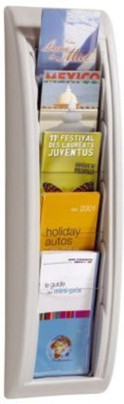 Paperflow Prospekthalter quick blick 4062.02 5Fächer grau