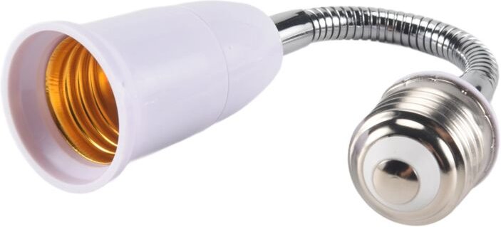 E27 Flexible led Glühbirne Halter Konverter Adapter 20cm Länge Verlängern Erweiterung Basis Typ
