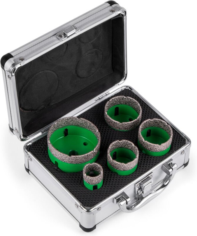 5-teiliges Diamant-Lochsägen-Set, M14-Diamantbohrkronen (22/35/40/50/65 mm), Präzisionsschneidwerkzeuge für Fliesen, Mar...