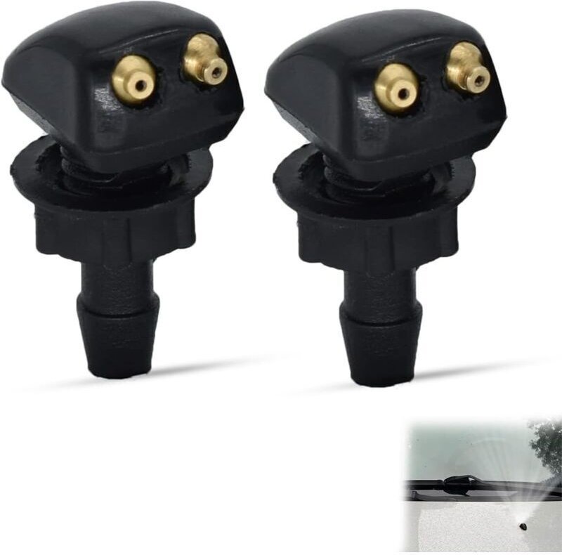 2 Stück Scheibenwaschdüsen für die Frontscheibe, Sprühdüsen für die Frontscheibenwaschanlage, universelle Scheibenwaschd...