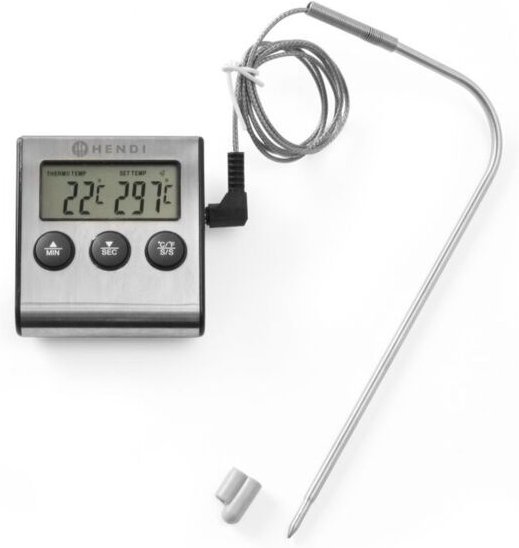 Bratenthermometer mit Timer, 65x70x(H)17mm - Hendi