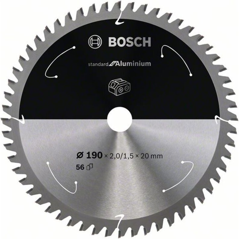 Pro Aluminium cordless Kreissägeblatt, 190 x 2 x 20 mm - Bosch