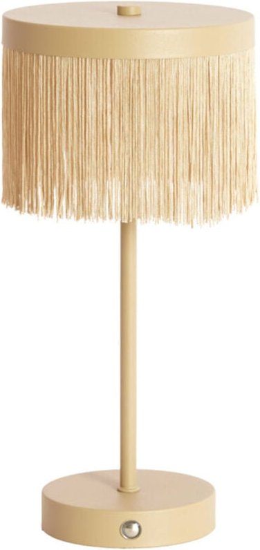 Light & Living - tischlampe - Diny - beige - metall - Ø 17cm -