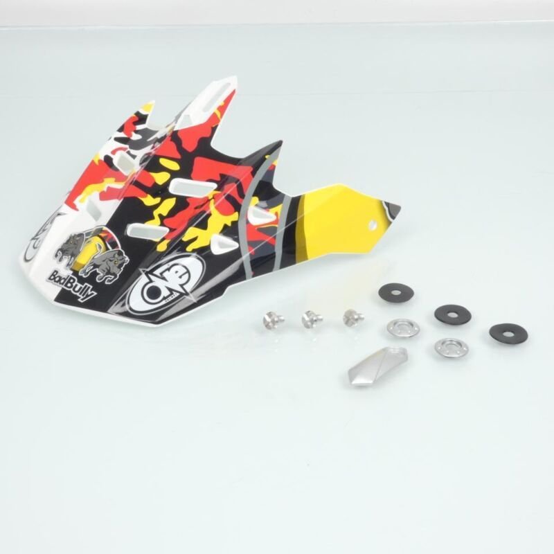 helm visierkappe cross one bad bully rot für motorrad enduro tt