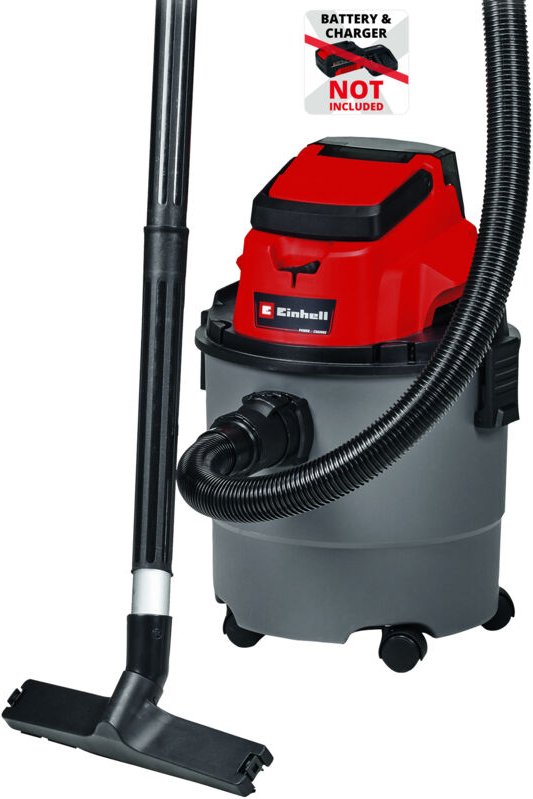 Akku-Nass-Trockensauger tc-vc 18/15 Li-Solo Power X-Change (Lithium-Ionen, Kunststoffbehälter 15 l, 4 Rollen, inkl. Saug...