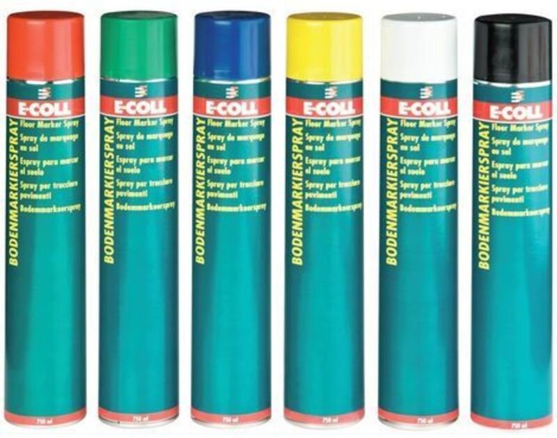 Bodenmarkier-Spray, schwarz 750ml Spraydose - E-coll