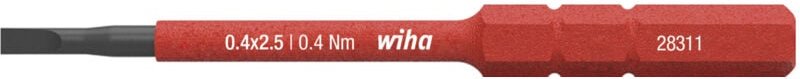 Bit slimBit electric Schlitz 2,5 mm x 75 mm (34578) - Wiha